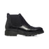 Stivaletti neri in pelle con inserti elastici e dettagli brogue Primopiano, Donna, SKU w031000051, Immagine 0